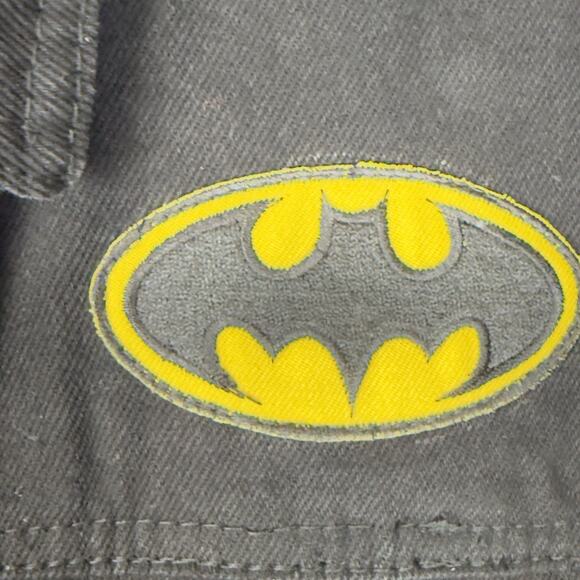Allstate Collection Black Denim Vest with Batman Emblems – Men’s L, Cotton - Picture 3 of 14